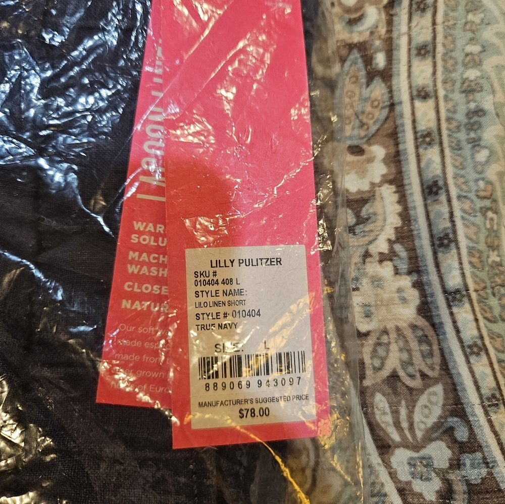 Lilly Pulitzer L Lilo Navy Shorts